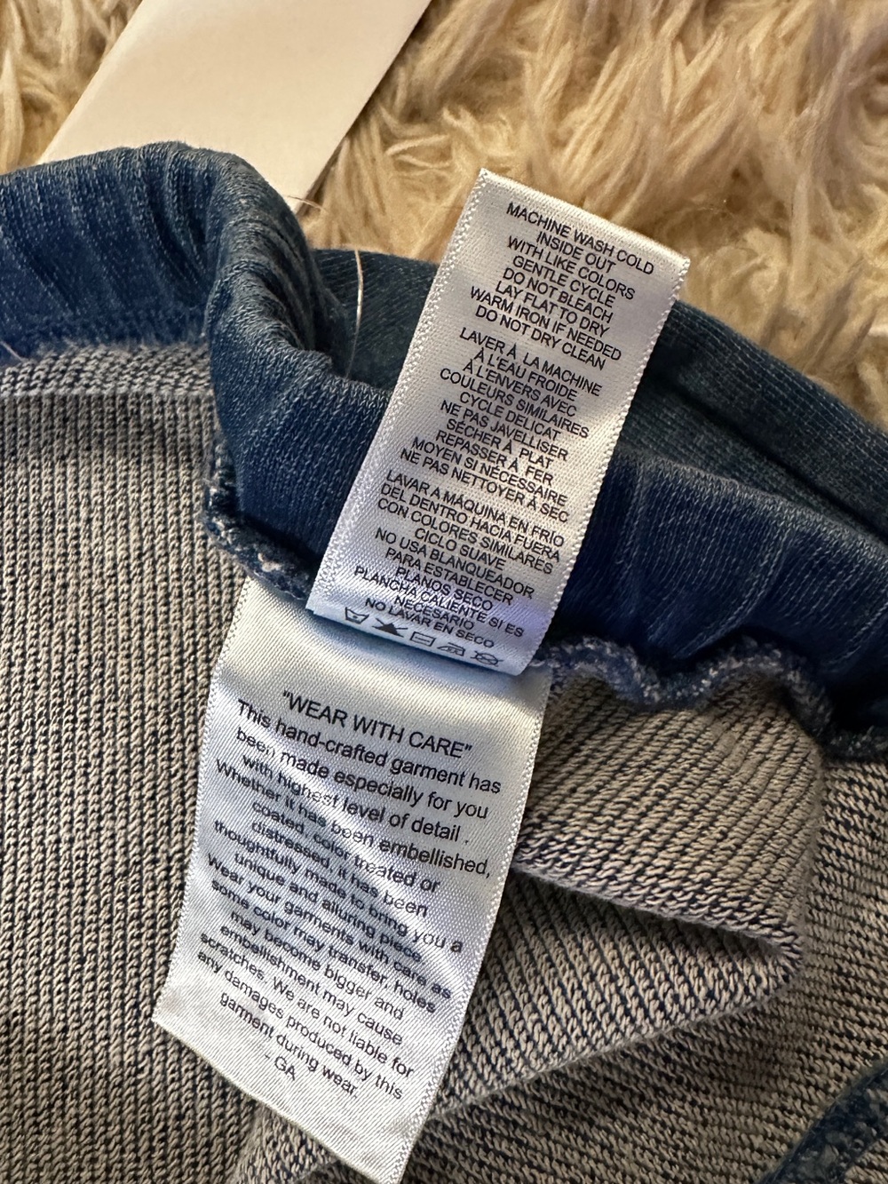 New Good American Jeanius Flare Cotton French Terry Pants Size Small - Picture 8 of 10